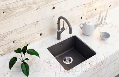 Мойка кухонная GRANULA GR-4451 (черный)