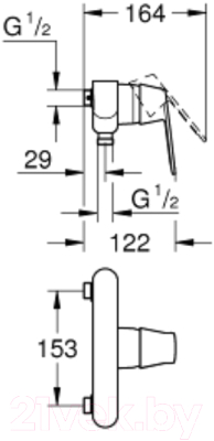 Смеситель GROHE Eurosmart Cosmopolitan 23423000