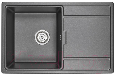 Мойка кухонная GRANULA GR-7804 (черный) - фото