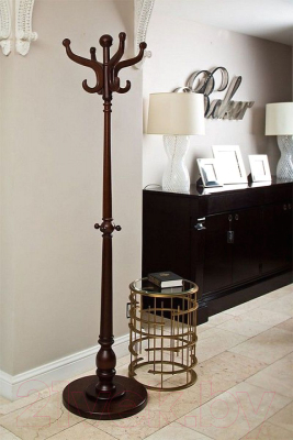 Вешалка для одежды Мебелик Напольная В 1Н (темно-коричневый)