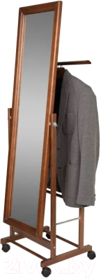 Стойка для одежды Мебелик Костюмная с зеркалом на колесах В 24Н