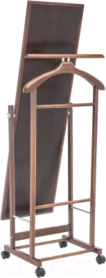 Стойка для одежды Мебелик Костюмная с зеркалом на колесах В 24Н