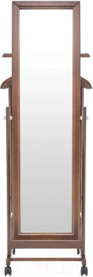Стойка для одежды Мебелик Костюмная с зеркалом на колесах В 24Н