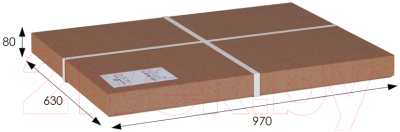 Журнальный столик Мебелик Берже 1 (темно-коричневый)