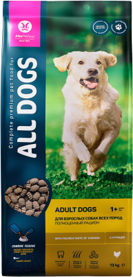 Сухой корм для собак All Dogs С курицей