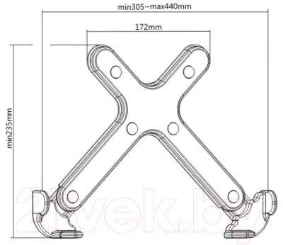 Адаптер для кронштейна Ergosmart NBH-5