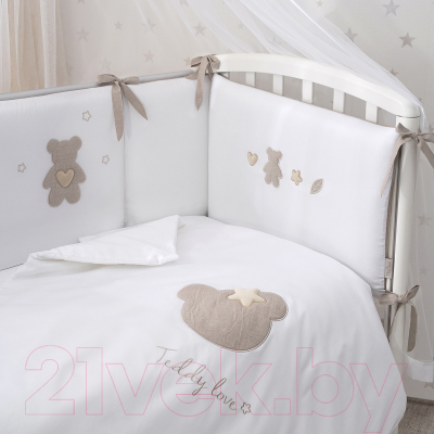 Комплект постельный для малышей Perina Teddy Love / ТЛ2.140-01.12 - фото