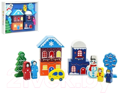 Конструктор Томик Цветной городок. Новогодний / 2017-1
