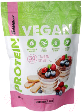 Протеин Bombbar Vegan Protein Итальянский десерт  - фото