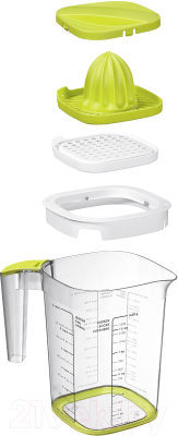 Соковыжималка ручная Rotho Loft / 1026005070 (прозрачный/зеленый)