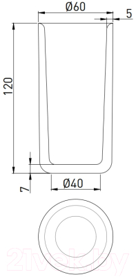 Стакан для зубной щетки и пасты Salini Gocce / 1901201