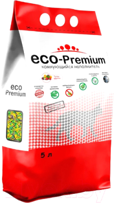 Наполнитель для туалета Eco-Premium Тутти-Фрутти - фото