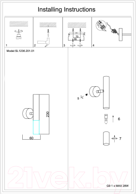 Бра ST Luce SL1236.201.01