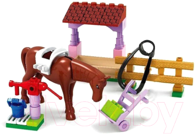 Конструктор Unicon Город мечты Конюшня / 5164152 - фото