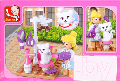 Конструктор Sluban Розовая мечта салон для кошек / 1277356