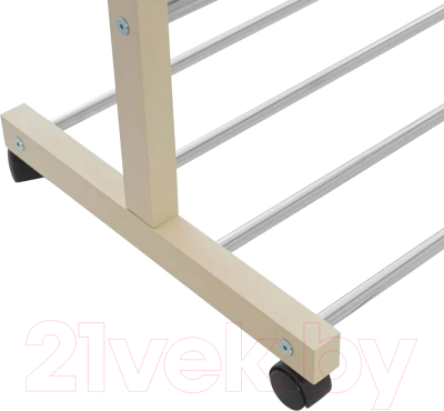 Стойка для одежды Мебелик Напольная В 35Н (слоновая кость)