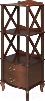 Этажерка Мебелик Джульетта-2 (орех) - фото