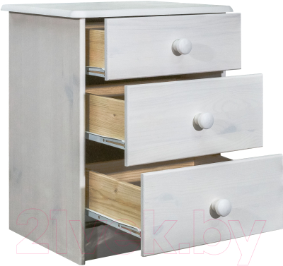 Тумба Dipriz 3 ящика Д.1410.1 (белый воск)