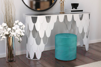 Пуф Sheffilton SHT-B12 (альпийский бирюзовый микровелюр)