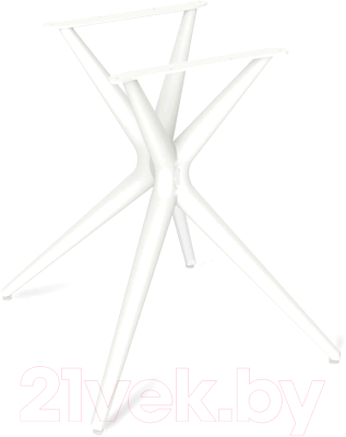 Обеденный стол Sheffilton SHT-TU30/90 ЛДСП (белый/бетон Чикаго светло-серый)