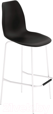 Стул барный Sheffilton SHT-ST29/S29 (черный/белый муар) - фото