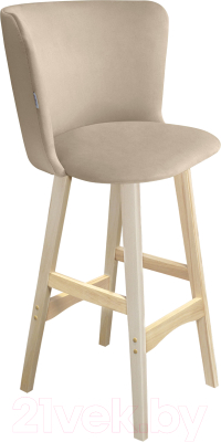 Стул барный Sheffilton SHT-ST36/S65 (ванильный лак/прозрачный лак) - фото