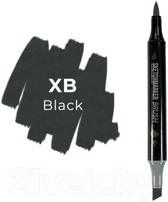 Маркер перманентный Sketchmarker Brush Двусторонний XB / SMB-XB
