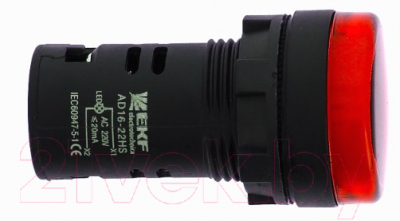 Лампа сигнальная EKF AD16-22HS / LEDM-AD16-R-24