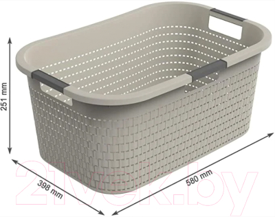 Корзина для белья Rotho Country / 1040407422