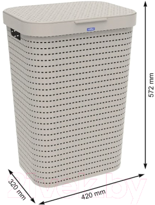 Корзина для белья Rotho Country / 1032707422