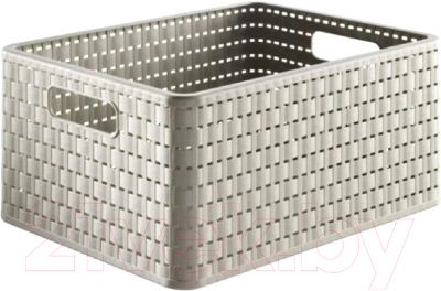 Корзина Rotho A4 Country / 1115307422 (капучино) - фото