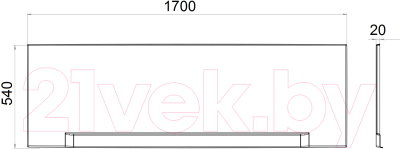 Экран для ванны Triton London/Дюна/Дина/Эмма/Tokyo 170