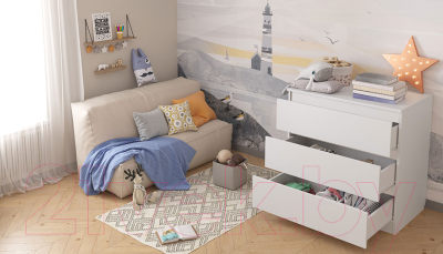 Комод пеленальный Polini Kids Simple 1980 / 0002323.9