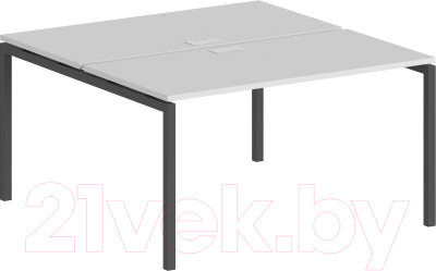 Письменный стол Norden 160x143.8x75 / SG.246.WH.44.AN (антрацит/белый) - фото