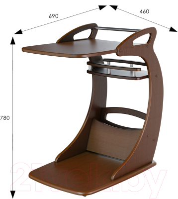Приставной столик Мебелик Фаворит