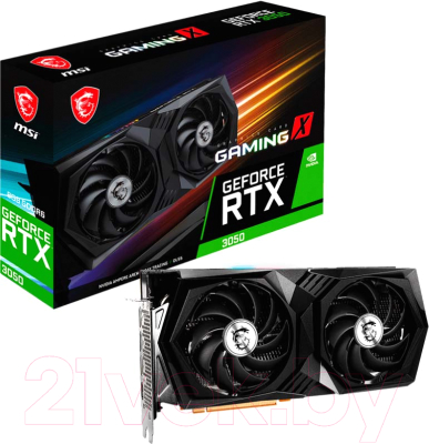 Видеокарта MSI GeForce RTX 3050 Gaming X 8GB