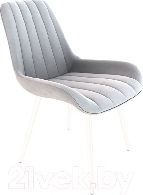 Стул Sheffilton SHT-ST37/S95-1 (серое облако/белый муар) - фото