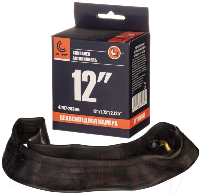 Камера для велосипеда CC 12x1.95/2.125 AV.CC-12CAV / CC-12CAV - фото