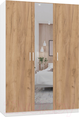 Шкаф Интермебель Марсель-2 / МР 01-02 (дуб крафт золотой) - фото