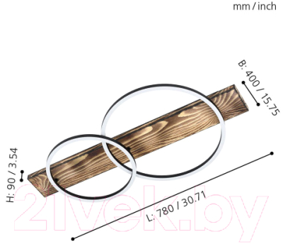 Потолочный светильник Eglo Boyal 99408