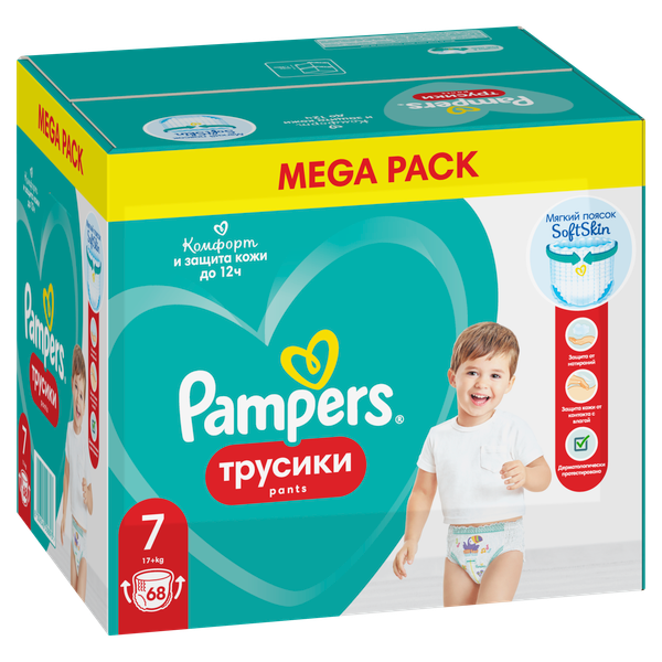 Подгузники-трусики детские Pampers Pants 7 - фото