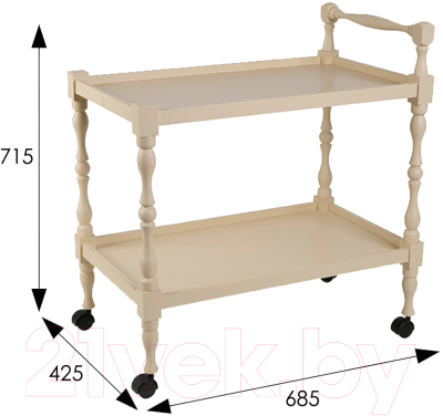 Сервировочный столик Мебелик Бридж