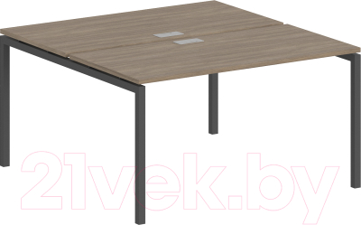 Письменный стол Norden 160x143.8x75 / SG.246.OD.44.AN (антрацит/дуб темный) - фото