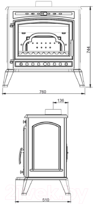 Печь-камин Everest F12