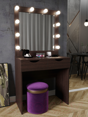 Туалетный столик с зеркалом Мир Мебели SV-15W с подсветкой