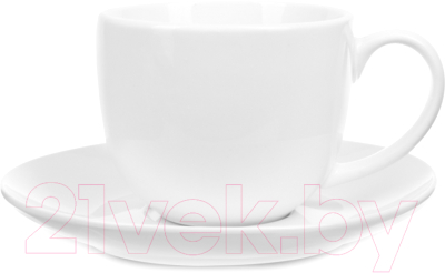 Чашка с блюдцем No Brand Tvist Ivory фк4016 - фото