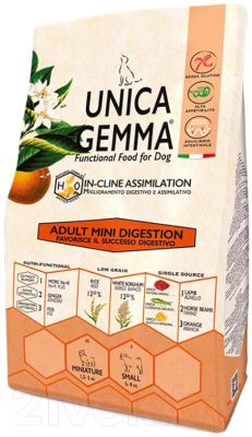 Сухой корм для собак Unica Gemma Adult Mini Digestion (800г) - фото