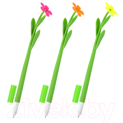 Ручка шариковая Юнландия Цветочек / 143779