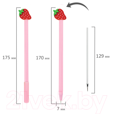 Ручка шариковая Юнландия Фрукт / 143810