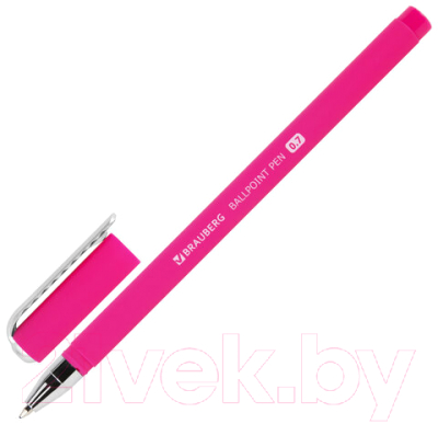 Ручка шариковая Brauberg Soft Touch Stick Neon / 143697